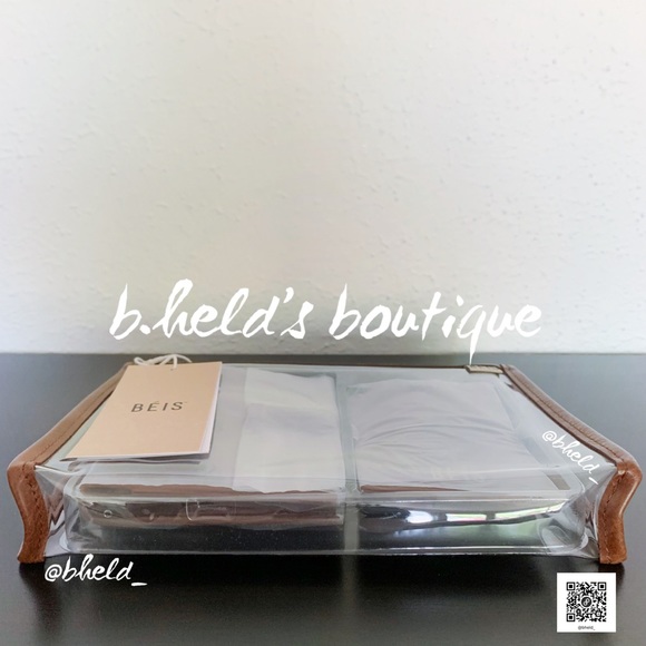 BÉIS The Passport & Luggage Tag Set in Maple Brown Brand New NWT - Picture 9 of 14